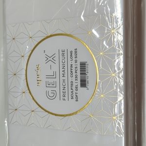 Aprés Gel-X French Manicure, Sculpted Coffin Long, New